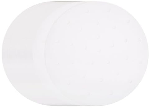sourcing map 200pcs Air Fryer Liners 8.7 Inch Round Bamboo Steamer Liners with Holes Non-Stick Perforated Parchment Paper Sheets Disposable Steamer Paper for Air Fryers Steaming Basket, White