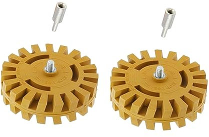 Gatuida 2 Sets Premium Decal Remover Grinding Tools Durable Grinding Wheel Accessory for Efficient Glue Removal from Cars and Surfaces