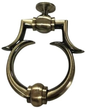 Türklopfer Antik Gold Oder Bronze Massiv Messing Klopfen For Tür Morden Glas Holz Türklopfer Tor Pull Knob Ring Griff Dez(Qingu)