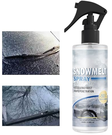 Duroecsain Detergente per parabrezza Invio, antigelo, 100 ml, per la rimozione di liquido per il lavaggio dei vetri, per la rimozione di e gelo su parabrezza e parabrezza in inverno