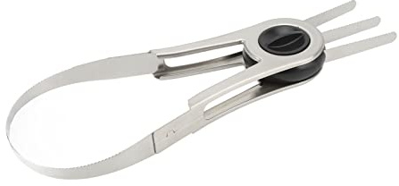 Annadue Affettatrice per Mango, Coltello per Tagliare il Mango in Acciaio Inossidabile, Separatore per Affettare il, Strumento per Sbucciare la Frutta con Impugnatura Comoda, Taglierino per