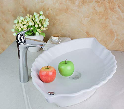 GOWE Soild Brass Tall Wash Basin Tap+Counter Hand Paint Color Washbasin Ceramic Sink Brass Mixer Tap Faucet Basin