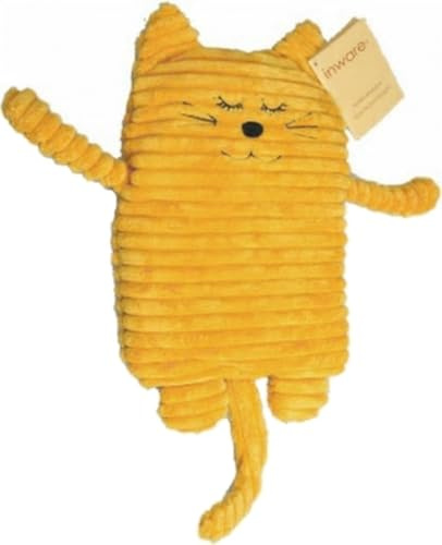 Inwolino 4038904087854 8785 - Wärmetier Katze, 17 x 26 cm, Wärmekissen, gelb