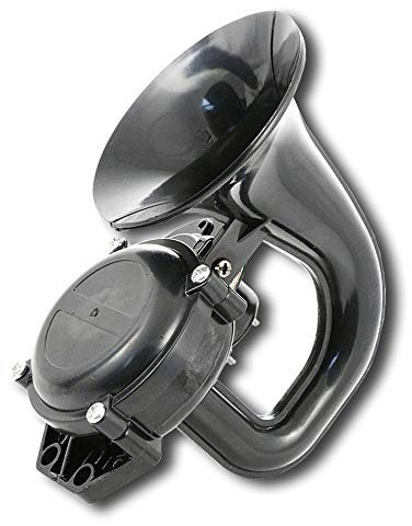 12V 24V BLACK AIR HORN 130 dB TRUMPET TRUCK VAN LORRY PICKUP BUS 4x4 CAMPER WAGON MOTORHOME TRACTOR WAGON 4x4 TUNING CUSTOM PROJECT UNIVERSAL USAGE