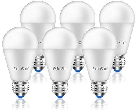 EXTRASTAR Lampadina LED E27, 15W (equivalenti a 120W), 6500K, luce bianca fredda - Pacco da 6