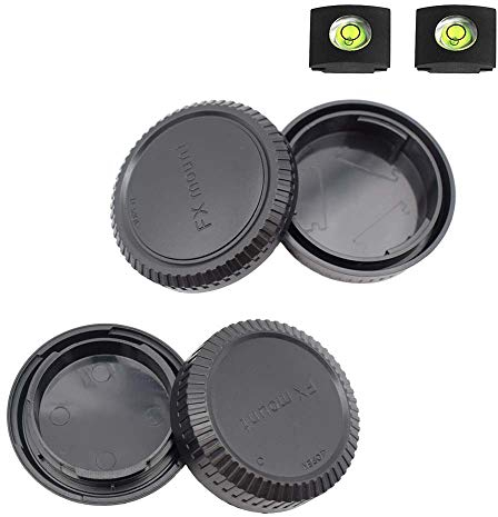 Cache Bouchon Boîtier + Arrière Objectif Monture pour Fujifilm Fuji X-T5 X-T4 X-T3 X-T1 X-T2 X-S10 X-T30 X-T20 X-T10 X-H2S X-H2 X-T200 X-T100 Fujinon X Mount et Objectif Accessoires