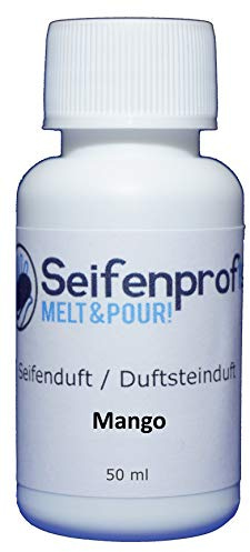 Seifenprofis 50 ml Seifenduft (Mango) Duftöl zur Seifenherstellung 100% vegan biologisch Badebomben Kerzenduft Raumduft Seifengießen