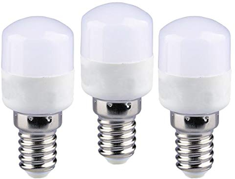 LEDLUX 3 Pezzi Lampadina LED E14, Bianco Neutro 4000K, Lampade LED E14, Tubolare T26, 2W 180 Lumen 220V, Per Cappa Da Cucina Frigorifero Microonde