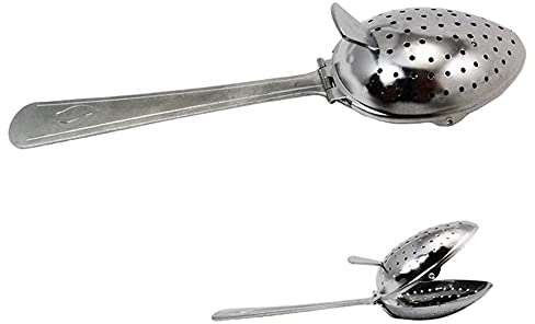 gofidin 2Pcs Stainless Steel Tea Infuser Strainer Spoon Loose Leaf Herbs Spice Filter Tea Brewer Tea Ball Accessories
