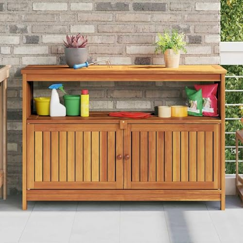 Rantry Holzkonsolentisch mit Stauraum, Akazien-Massivholz, 110x35x75 cm, für Innen- und Außenbereich Model319697