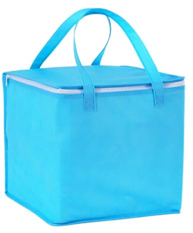 Milageto Bolsa más Fresca, Bolsa de comestibles Reutilizable aislada, Bolsa fría para Alimentos congelados y Calientes, Bolsa de Entrega de Alimentos, Bolsa, Azul