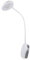 PURElite Rechargeable Clip-on Magnifier – Table Lamp & Desk Lamp, 3X Magnification, LED Flexible, Adjustable Neck & Clamp Included, Natural Daylight Bulbs for Reading, Needlework, Sewing, Crafting