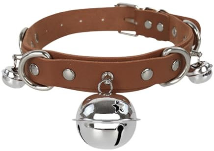Amagogo Goth Choker Halsband Halsband Cosplay Schmuck für Karneval Festival Bühnenshows, Braun