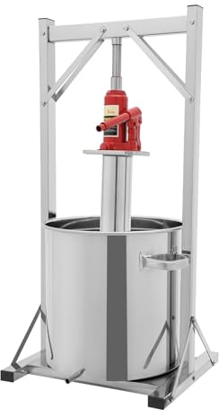CLEADONG 36L Obstpresse Apfelpresse Fruchtpresse Maischepresse, Obstweinpresse Manuelle Saftmaschine, für Saft, Apfelwein, Wein, Olivenöl