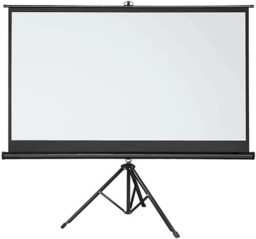 Pantalla de proyección, cortina para proyector, pantalla de proyección de 72 a 100 pulgadas con trípode, pantalla de proyección portátil 16:9, pantalla de películas 4K 3D para el hogar, la oficina,
