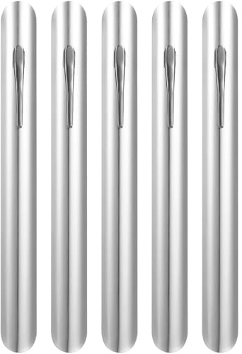 VICASKY Barredora de migas de acero inoxidable, raspador de migas de mesa, accesorios para restaurantes, hogares, panadería, cafeterías, manteles, 5 unidades
