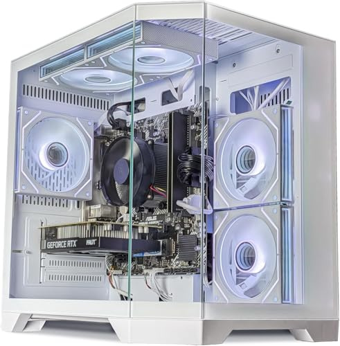 ionz Gaming PC - Ryzen 5 5500, Nvidia RTX 3050, 16GB RAM | 1TB NVMe SSD, Windows 11, 500W 80+ PSU, WiFi, Apex Mini Compact - White