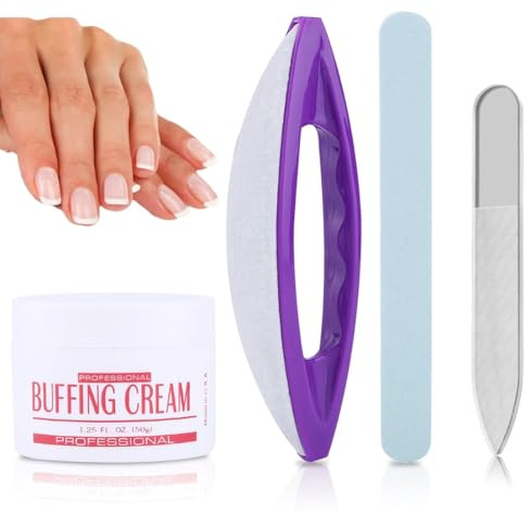 Manicure giapponese kit, kit manicure giapponese, manicure giapponese, set manicure, Set 4 pezzi strumenti per lucidatura unghie, Include 3 lucidatori e 1 lima a punta, Professionale