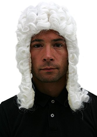 WIG ME UP - PW0171-P60 Perücke: Richter Judge Barock Loge Adeliger NEU