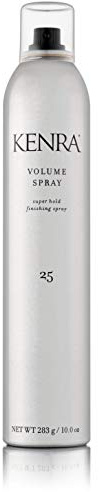 Kenra Professional Volume Spray 25 80% | Super Hold Finishing & Styling Hairspray | Flake-free & Fast-drying | Wind & Humidity Resistance | All Hair Types | 10 oz