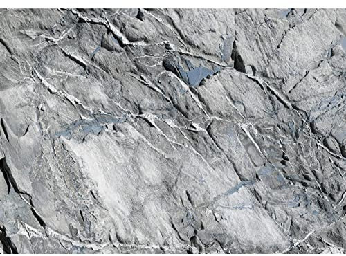 Runa Art Papel tapiz fotográfico efecto de piedra 3D Moderna Lana Sala Cuarto Salón - Made in Germany - azul gris 9142010c