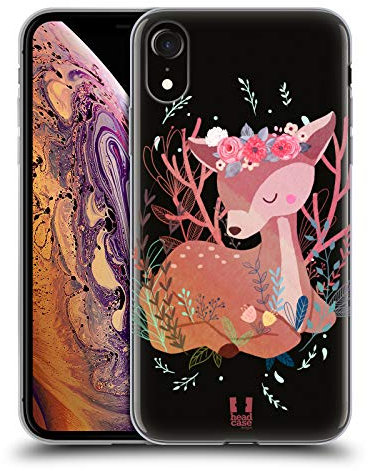 Head Case Designs Cerf Animaux des Bois Coque en Gel [Protection de Qualité Militaire] Compatible avec Apple iPhone XR