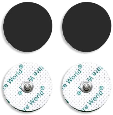 Tens-Elektrodenpads, runde, selbstklebende Elektroden mit 3,5-mm-Bolzenanschluss, kompatibel mit Tens-Geräten von Beurer und Sanitas (32mm, 32.0, stück)