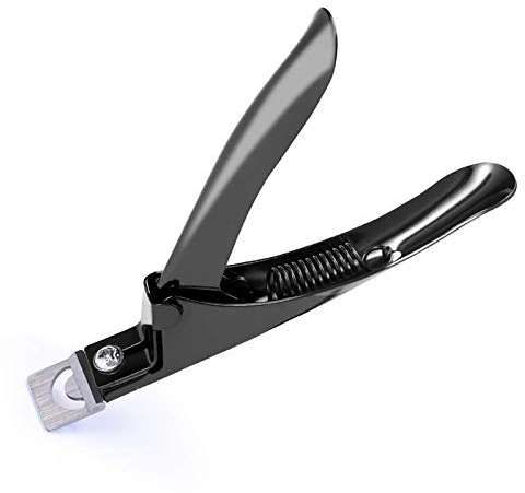 MelodySusie Coupe-Ongles Professionnel en Acier Inoxydable, Coupe Capsule pour les Ongles Acryliques et Faux Ongle, Outil de Manucure pour Salon et Maison. (Noir)