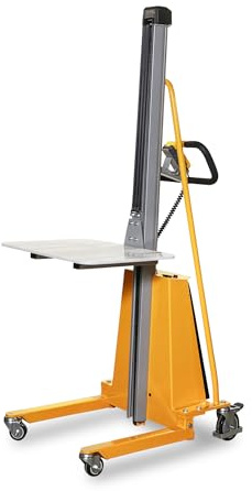 Ergonomischer Hubtisch Minilift Hochhubwagen semi-elektrisch, 150 kg Tragkraft, 2.000 mm Hubhöhe