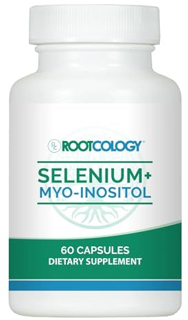 Rootcology by Dr. Izabella Wentz | Selenium + Myo-Inositol | Comprehensive Blend to Promote Hormone Balance and Immune System Health | 60 Capsules