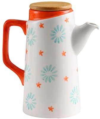 Cuisine Cuisson Vinaigre de vinaigre de vinaigre de style européen Ustensiles de cuisine Porcelaine Porcelaine Simple Oiler Jar scellé avec couvercle en bois Décor à la maison Bouteilles d'huile de Cu