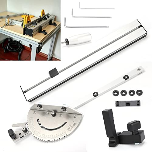 Jauge à onglet 450 mm - Avec butée d'angle - Scie circulaire de table - Routeur - Scie de montage - Règle de montage pour scie de table - Butée d'angle - Scie circulaire de table - Routeur - Outil de