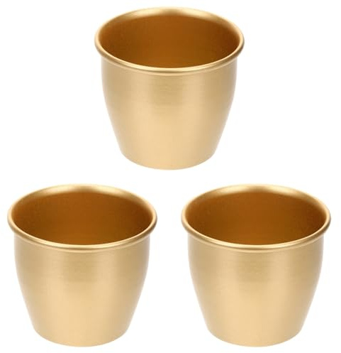 BESPORTBLE Flower Pots 3 Pack Modern Style Plant Pot for Indoor Plants Succulents and Small Green Plants 8.30 X 8.30 X 21.00 Cm Tabletop Shelf Patio and Garden Use