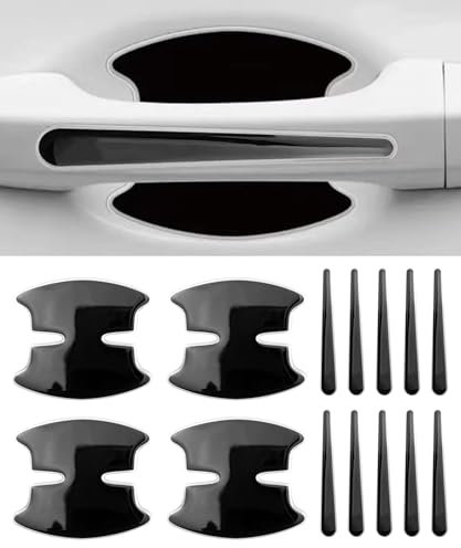 Flaconi 14PCS Pellicola Protettiva Auto,Adesivi per Auto Esterni,Set di Pellicole Protettive per Vernice per Maniglie Della Portiera Dell'auto,Adesivi Esterni per Auto (Nero)