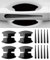 Flaconi 14PCS Pellicola Protettiva Auto,Adesivi per Auto Esterni,Set di Pellicole Protettive per Vernice per Maniglie Della Portiera Dell'auto,Adesivi Esterni per Auto (Nero)