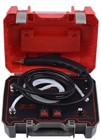 CAINV Limpiador a Vapor Industrial, Limpiador a eléctrico de 2500W, izador esterilización a Alta presión y Temperatura for Pistola for el hogar Coche(Bianco)