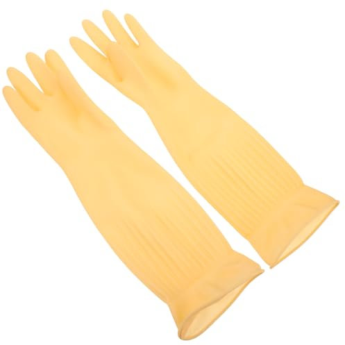 Baluue 2pcs Cleaning Gloves for Wash Dishes Kitchen Gloves and Non-slip for Dish Washing and Household Cleaning
