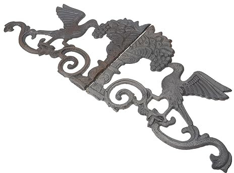 HOLIDYOYO Cast Iron Bird Decor Garden Fence Ornament Peace Dove Door Decor Iron Fence Decoration