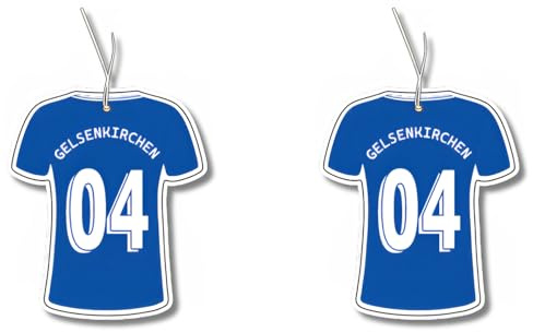 Duftbaum mit Gelsenkirchen Trikot, auto lustiger Duftspender, Auto tuning, Lufterfrischer, Duftanhänger, Duftbaum Set, Fanartikel