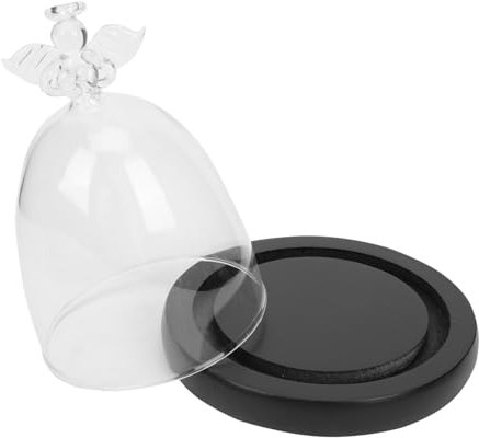 ABOOFAN Angel Glass Cover Sweet Display Stand for Christmas Decorations Indoor