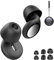 VKROBAG Bouchons d’oreille Anti-Bruit- avec 4 paires Embouts Simples(S/M/L) et Doubles, Lavables, Réutilisables, 35dB, confortables pour le sommeil, idéaux pour les voyages, se concentrer, Noir Clair