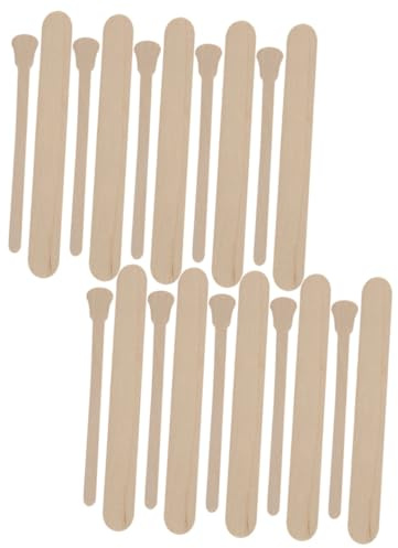 CALLARON 100stücke Wachsstifte Aus Holz Wachsapplikatorstift Für Haar Entfernung Tragbarer Wachsstift Wachsspatel Für Bastel Und Kunstarbeiten