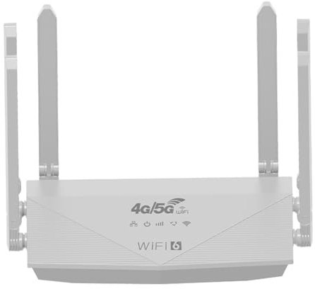 Lioggyet Router WiFi WR900 4G LTE da 150 Mbps, 6 antenne esterne, amplificatore di segnale, punto di accesso, connessione via più, spina UE