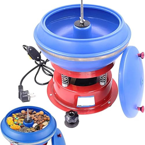 Pulidora De Tambor Vibratoria, Kit De Pulido De Rocas Profesional, Seguridad, Velocidad, Estabilidad, Operaciones Automatizadas, Procesamiento a Gran Escala, Para Esmerilar Y Pulir La Superficie De