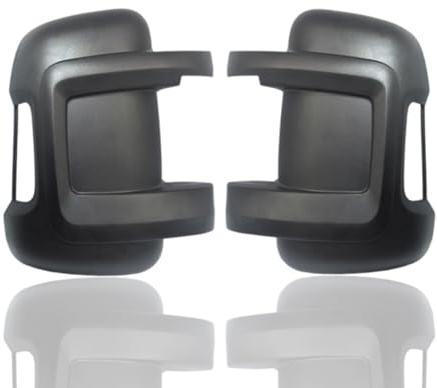 PROMOLINK Lot de 2 coques de rétroviseur extérieur compatibles avec Peugeot Boxer, Fiat Ducato, Citroën Jumper à partir de 2006, Opel Movano à partir de 2021, coques de rétroviseur de remplacement