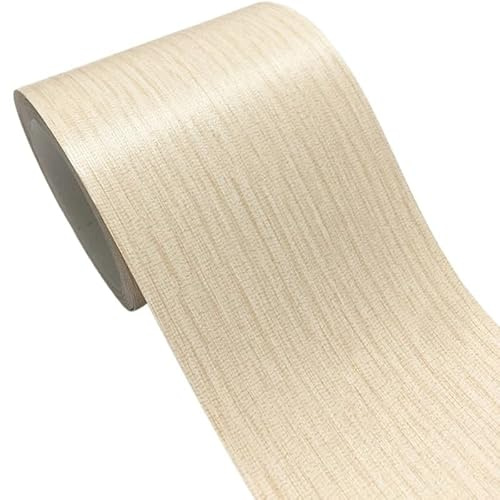 Skirting Board PVC Waterproof Self-Adhesive Baseboard Wall Sticker Living Room Kitchen Bathroom Corner Windowsill Waistline Thick Wallpaper(5,Width 15cm)