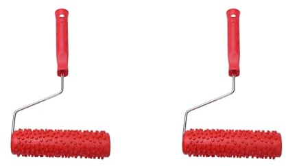 Mucshim 2 rollos de pintura con 7 gotas de lluvia en relieve con de plástico para decoración de pared