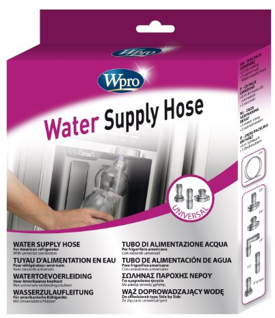 wpro UKT001 - Kühlschrankzubehör / Universelle Wasserzulaufleitung für Side-by-Side-Kühlgeräte (6m)