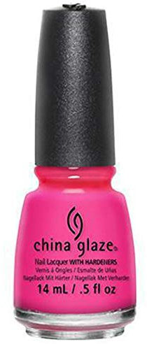 China Glaze Nail Lacquer with Hardner Lacquered Effect rose Among Thorns, 1er Pack (1 x 14 ml)