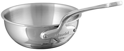 Mauviel M'Cook 24 cm Stainless Steel Curved Splayed Saute Pan